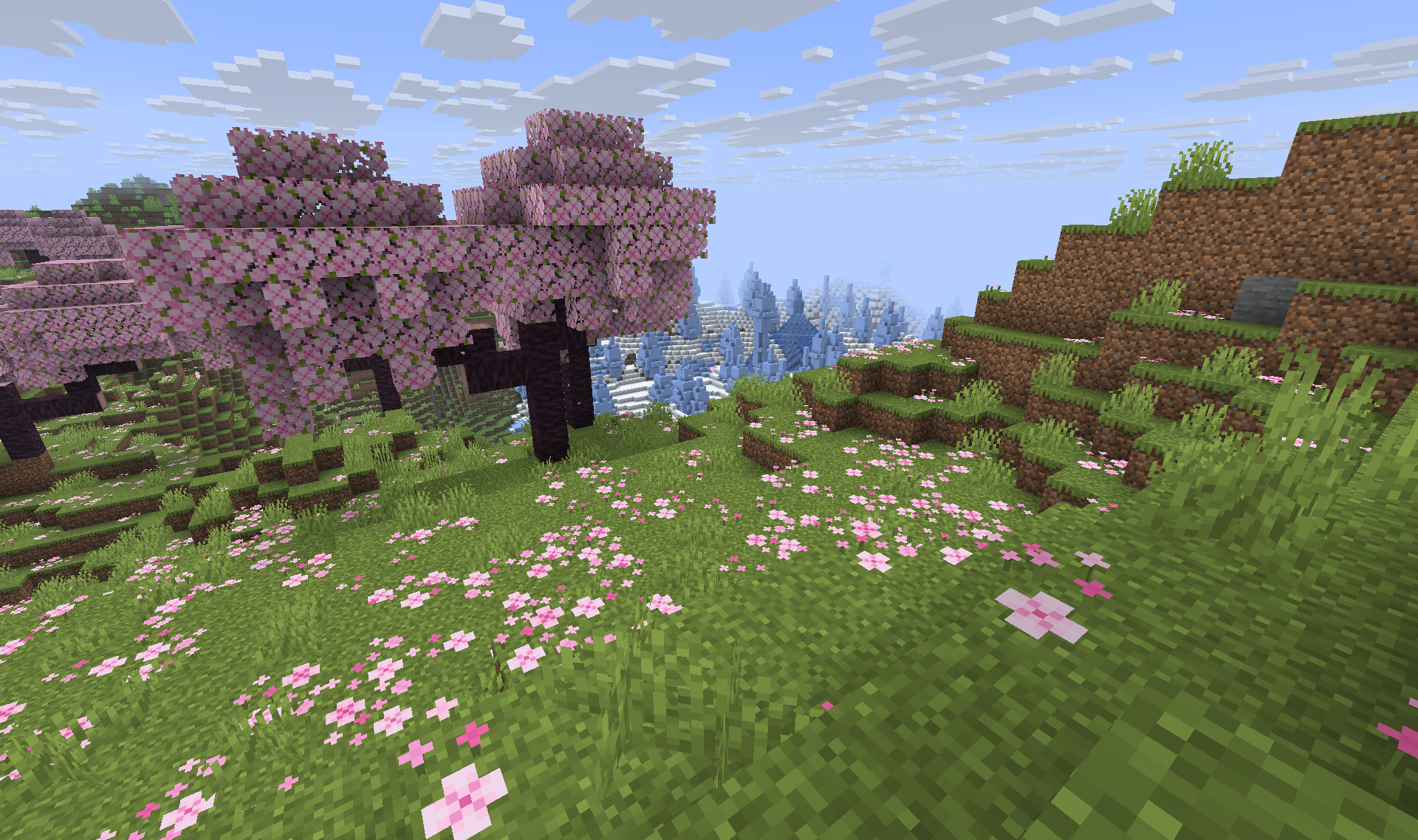 Cherry Grove Forest - Lush forest with cherry trees