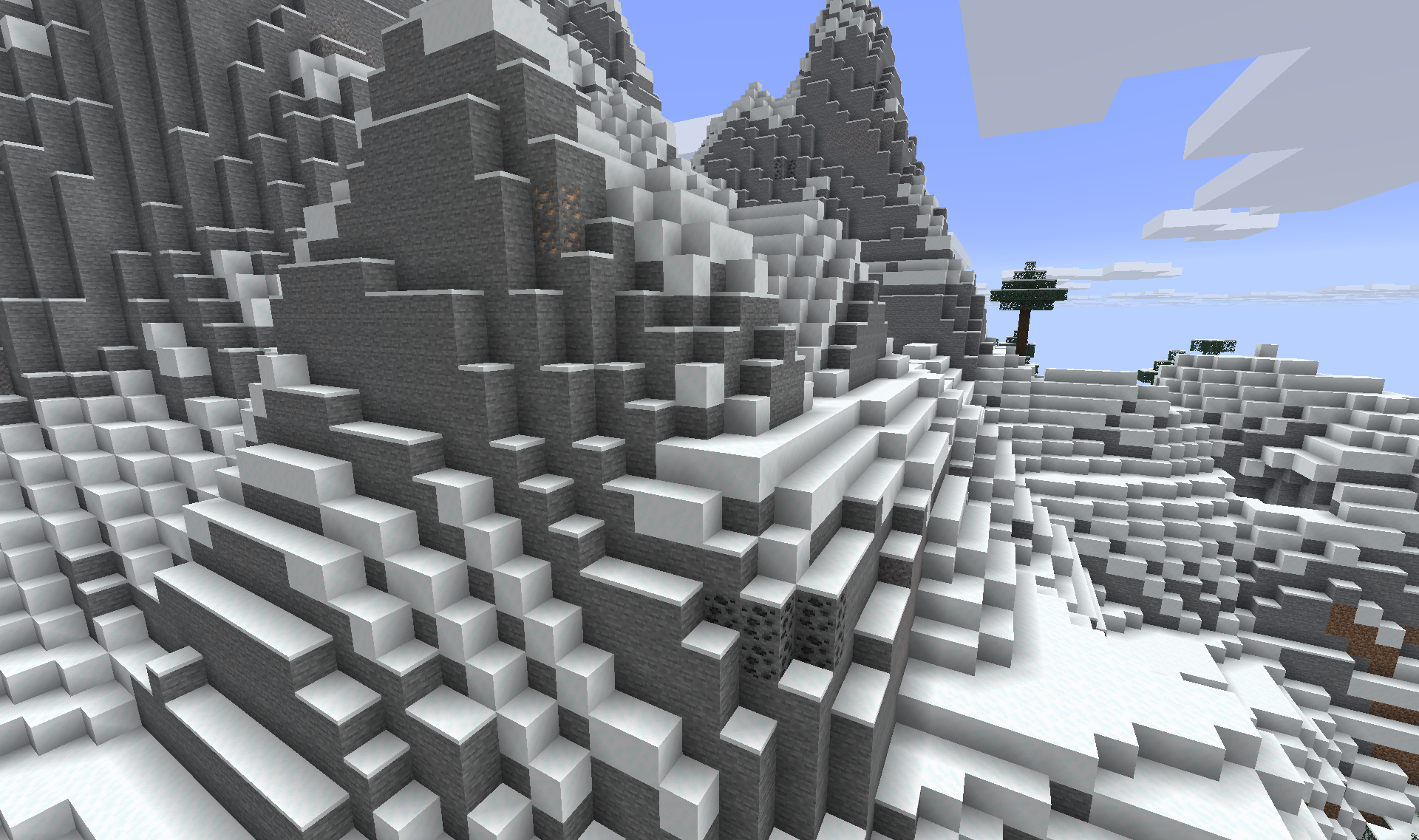 Jagged Peaks stone cliffs